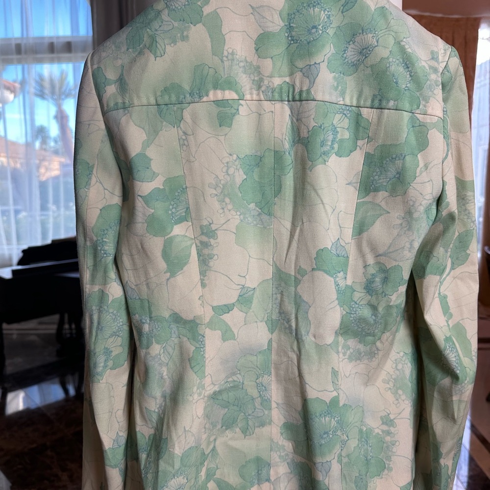 Elie Tahari Floral Jacket Blazer Lightweight Spring Jacket - Picture 14 of 14